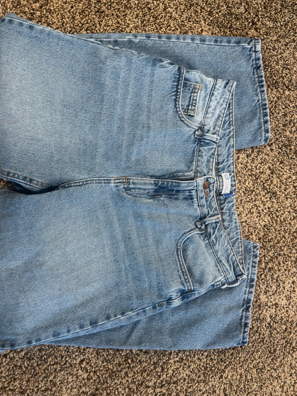 Light Blue Women's Straight-Leg Jeans
